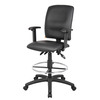 Boss Multi-Function LeatherPlus Drafting Stool with Adjustable Arms B1646